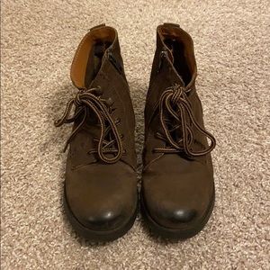zip up and lace up ankle boots